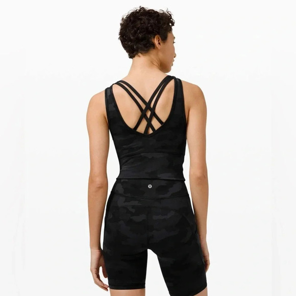 Lululemon Power Pivot Tank *Everlux Heritage 365 Camo Deep Coal Multi | Size S - Picture 2 of 8